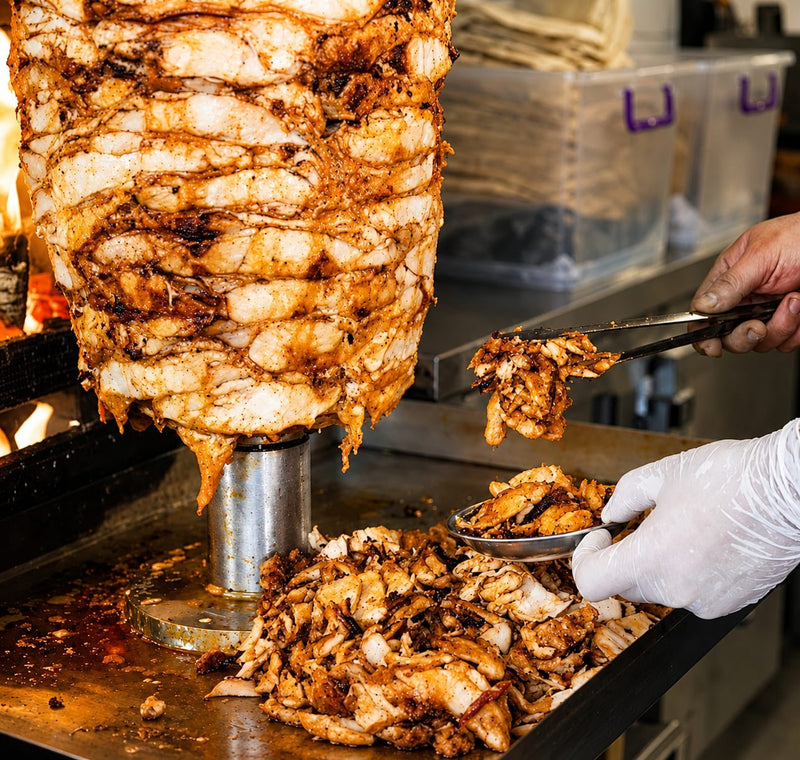 Turkish Chicken Doner Thigh - Premium Chicken Thigh Doner Meat - Halal Certified