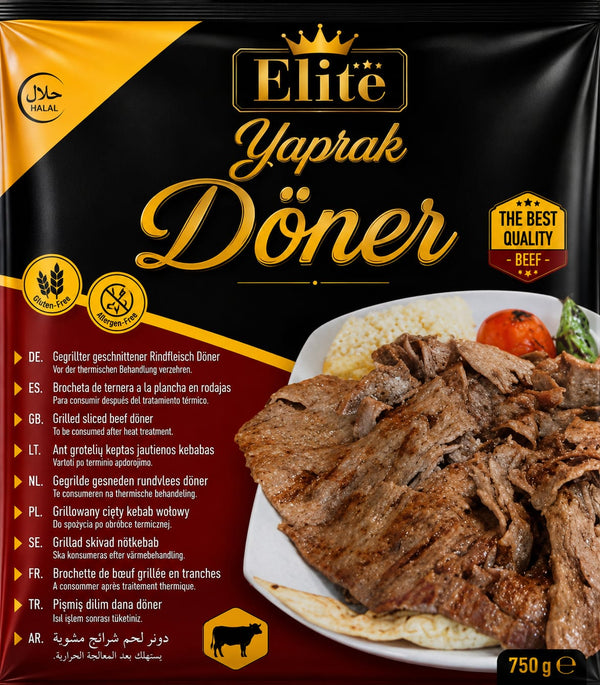 Yaprak Doner 10kg – Premium Sliced Doner Meat - Ready to Serve - Halal Certified